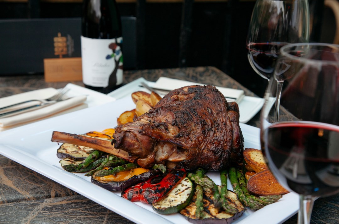 Roast lamb at 1900 Restaurant in Dublin
