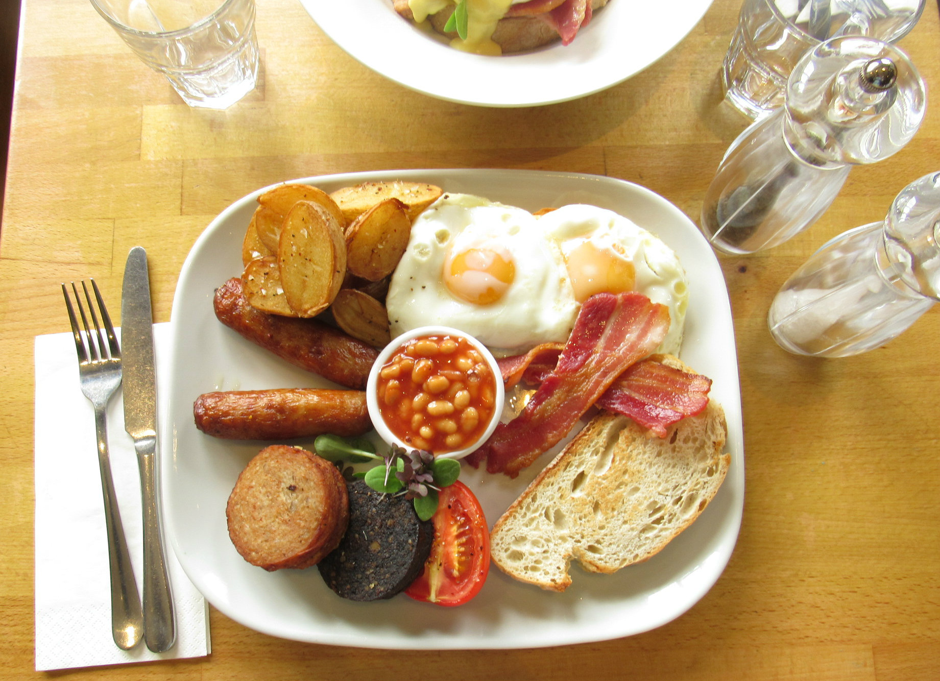 Full works breakfast at Twenty2